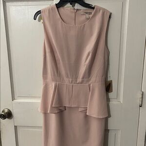 Forever 21 Blush Peplum Midi Dress